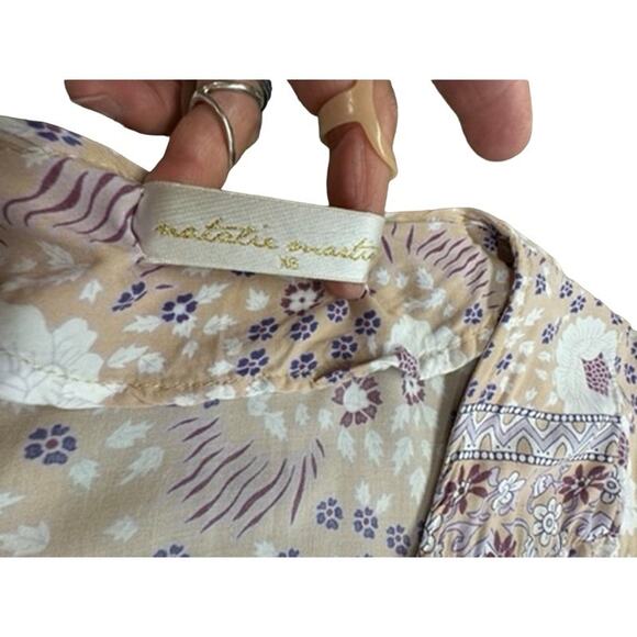 NATALIE MARTIN GEORGIA WRAP - VINTAGE FLOWERS AMETHYST Size Small - Picture 14 of 16